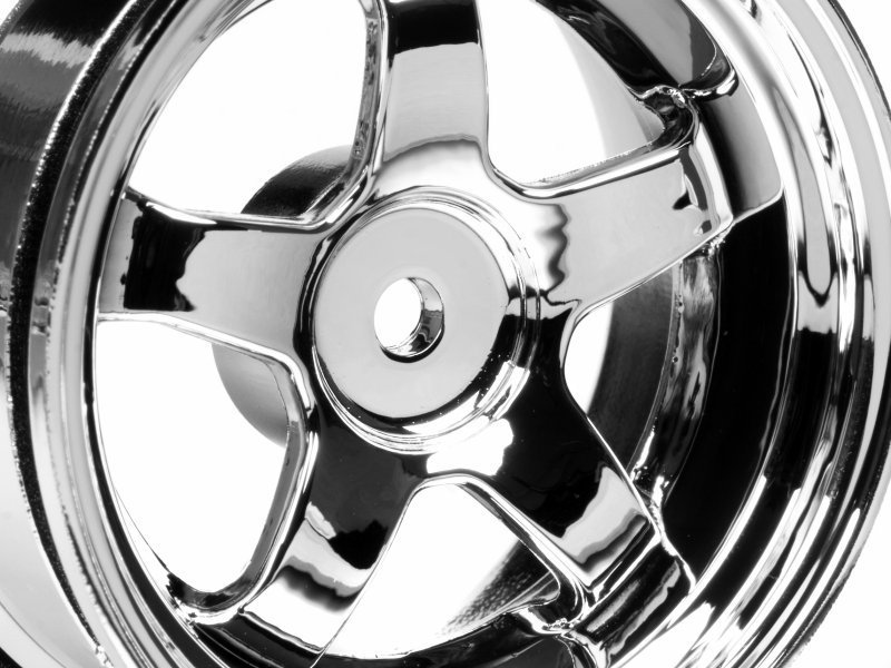 1/10 WORK MEISTER S1 WHEEL 26mm CHROME (3mm OFFSET)